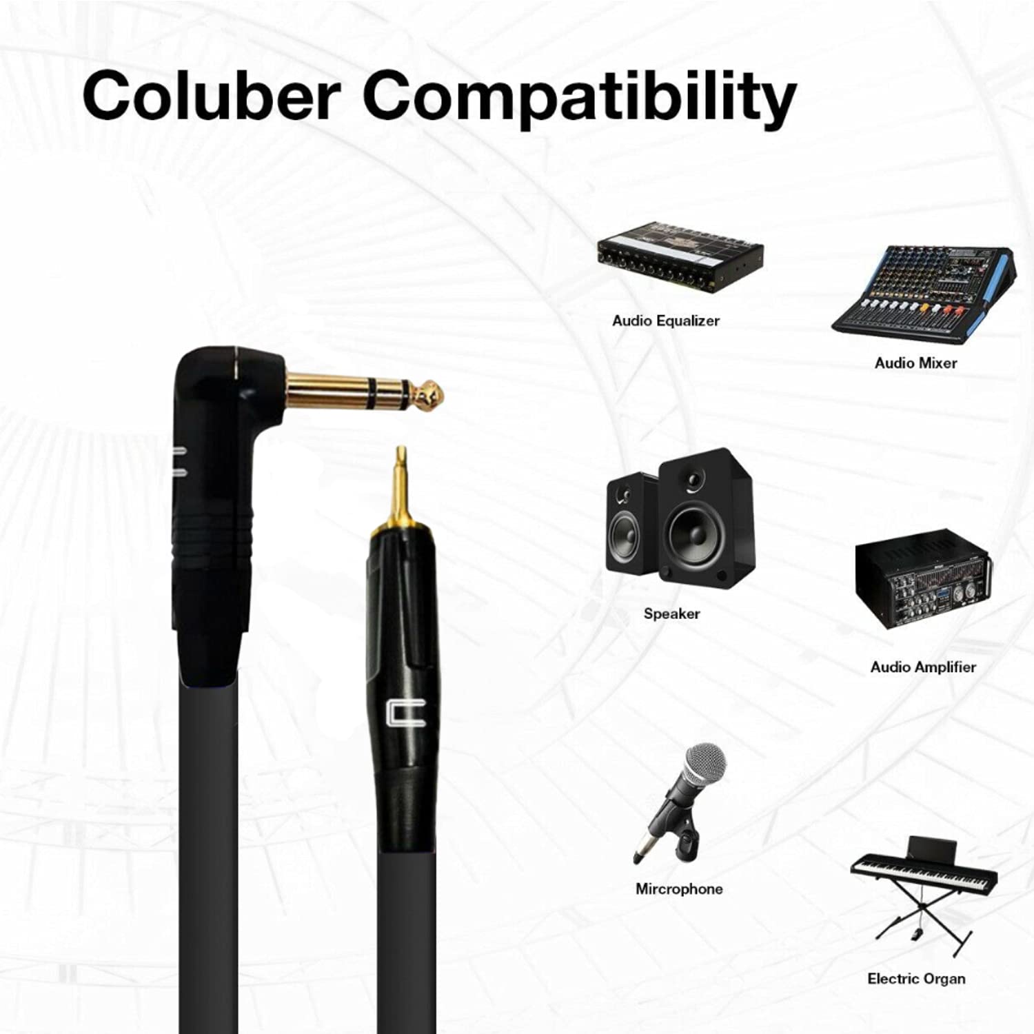COLUBER CABLE Right Angle 1/4