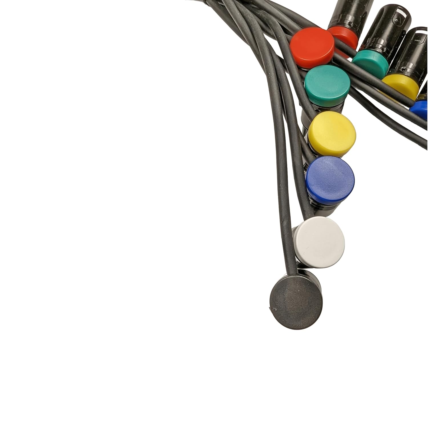 6-Pcs Rotatable Low-Profile 3-Pin XLR Female to XLR Male Adjustable-Angle Cable for Mic Sound Devices 302 552 633 688 788T Mixer, Zaxcom Zoom F8 Recorder and More, 20-Inches, 6 Colors Mix