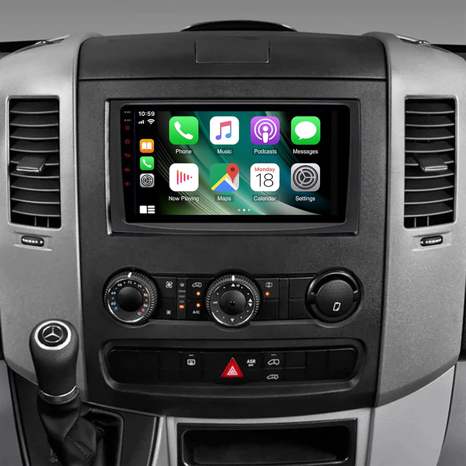 PHEZEN Android 13.0 Car Stereo Radio Fit for Benz Sprinter 2006-2017 Carplay Android Auto, 9 inch Touch Screen Car Audio Receiver with GPS Navigation Bluetooth Mirror Link Backup Camera 2+32G