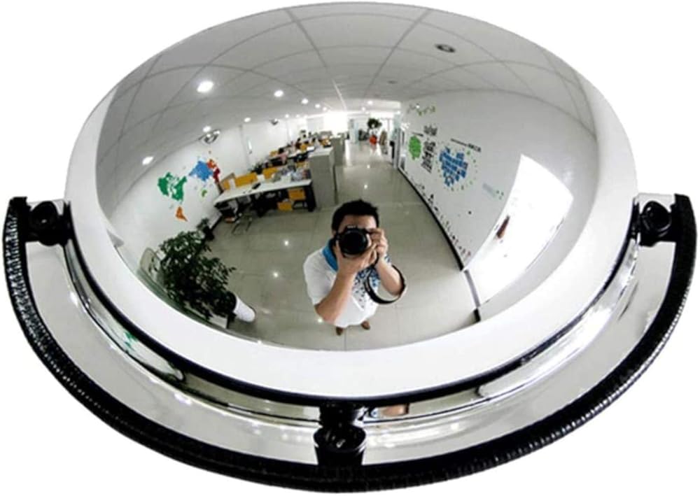 Convex Flexible Traffic Mirror,1/4 Spherical Mirror Acrylic Supermarket Anti-Theft Mirror Garage Anti-Collision Safety Mirror Wide Angle Mirror,for Road Safety and Workshop Safety