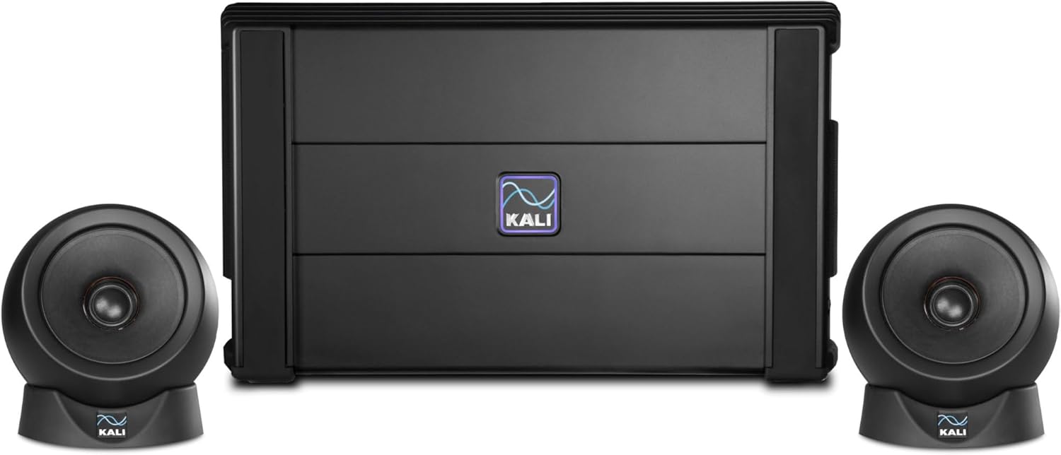 KALI AUDIO in-UNF Ultra Nearfield 3-Way Studio Speakers - Professional Monitor Speakers for Audio Production, Mixing, Mastering - Boundary EQ, DSP-Powered DIP Switches - Recording Studio Equipment