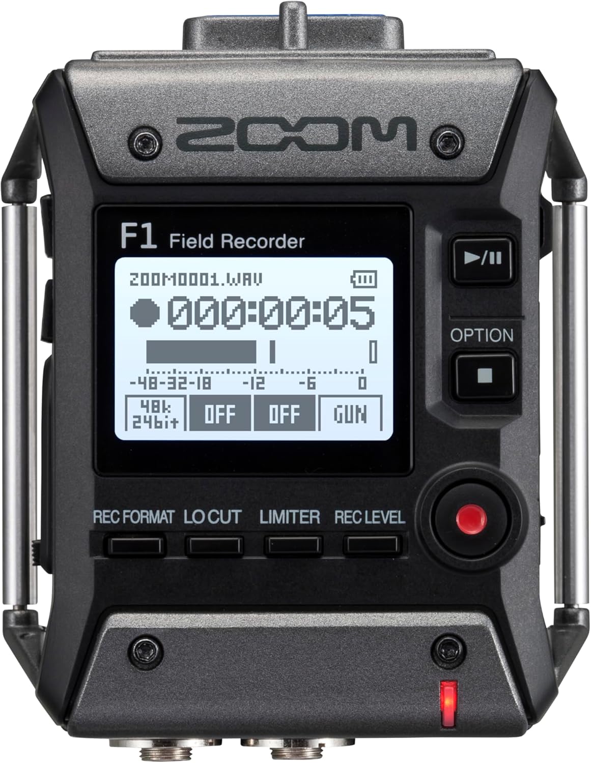 Zoom F1-SP On-Camera Microphone and Recorder, Audio for Video Recorder, Records to SD Card, Outputs to Camera, Battery Powered, Includes Shotgun Microphone