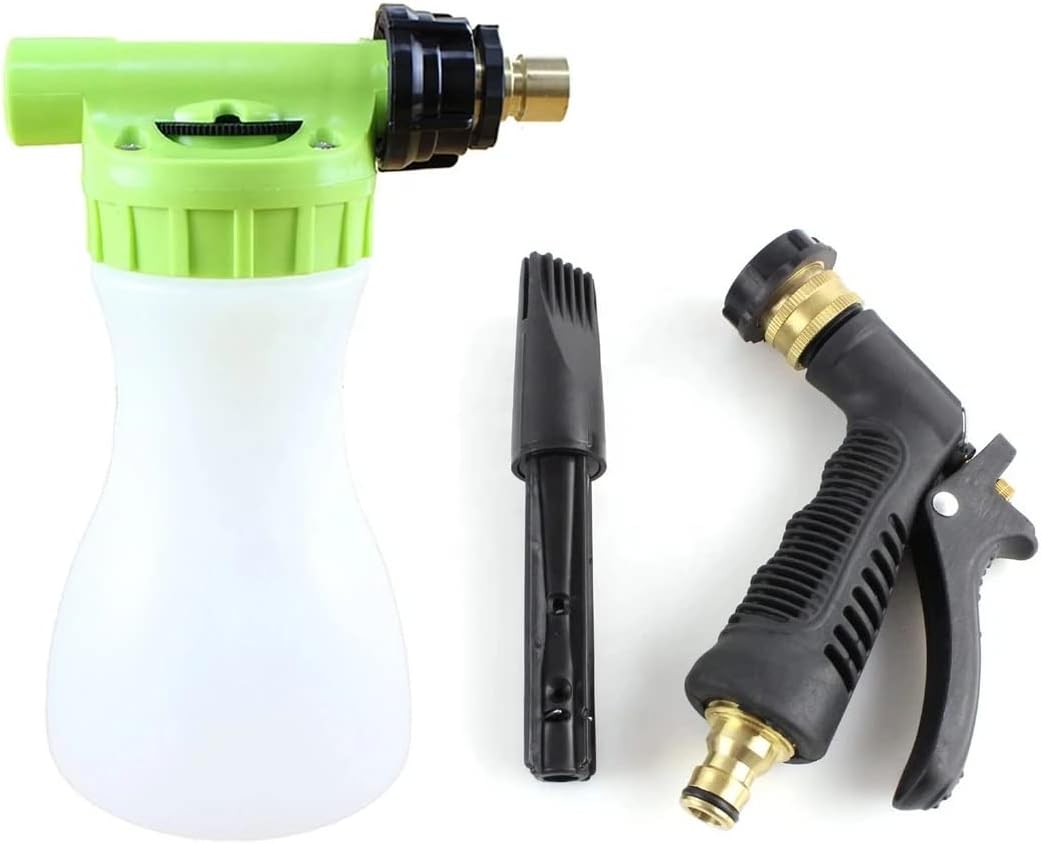 Wash on Wheels - Heavy Duty Hose Foam Cannon for Car Wash, Must-Have Tool in Your Car Wash Kit, Use as a Car Cleaner or Hose Sprayer for Motorcycles, Bikes and Glass, Attachable to Any Garden Hose