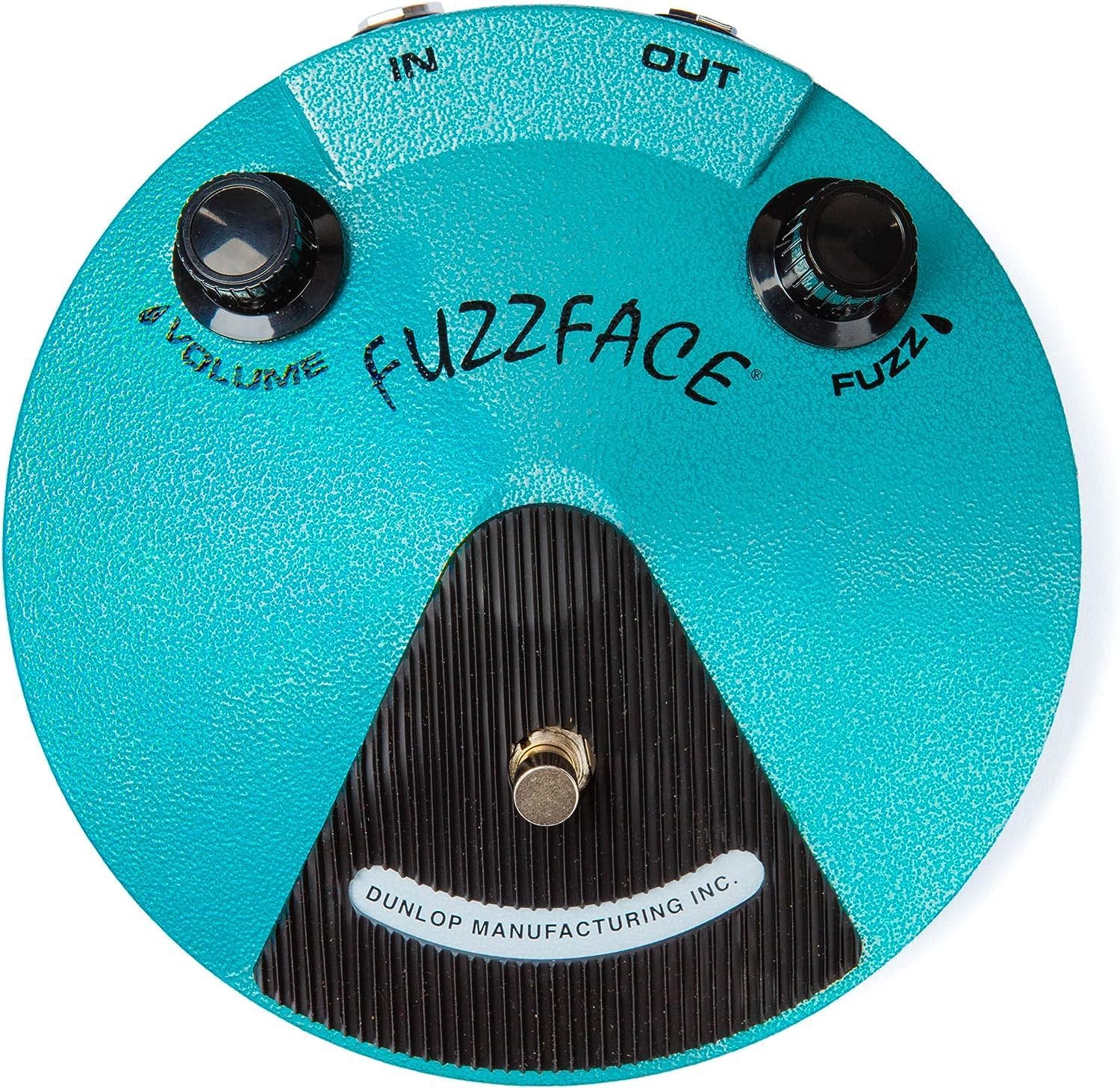 Dunlop JHF1 Fuzz Face Distortion Pedal - Bundle with 2 Patch Cables and 2 Instrument Cables