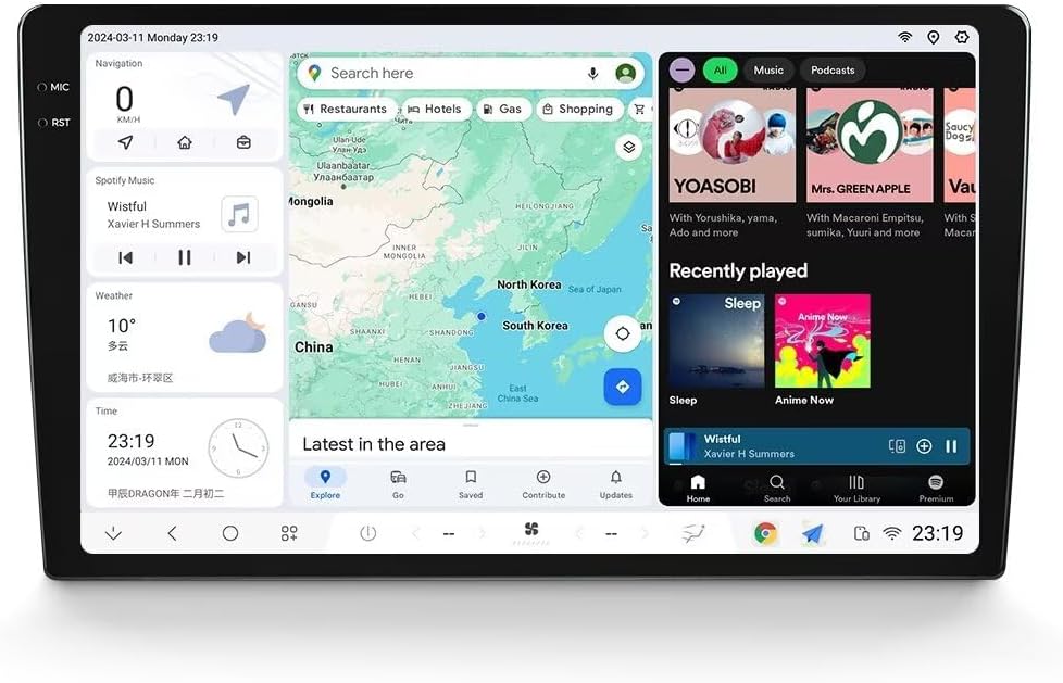 DUDUAUTO DUDU6 8 Core 8+256GB Universal Car Stereo Android Radio 2K QLED 2000x1200 13