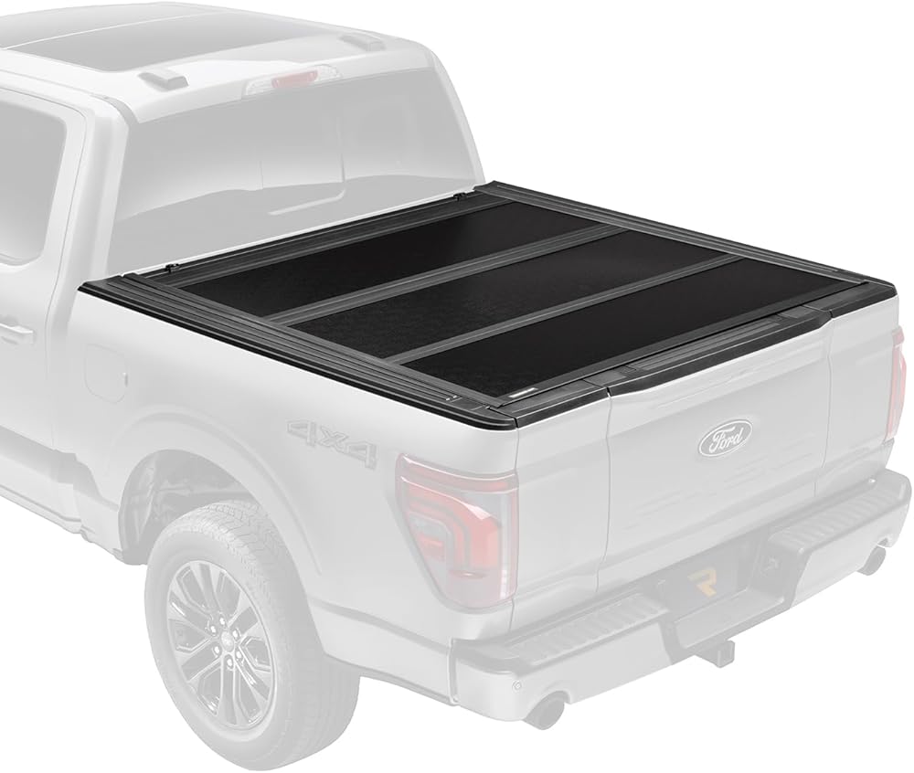 RealTruck UnderCover Flex Hard Folding Truck Bed Tonneau Cover | FX11008 | Fits 2007 - 2013 Chevy/GMC Silverado/Sierra 1500 w/o bed caps 6' 7