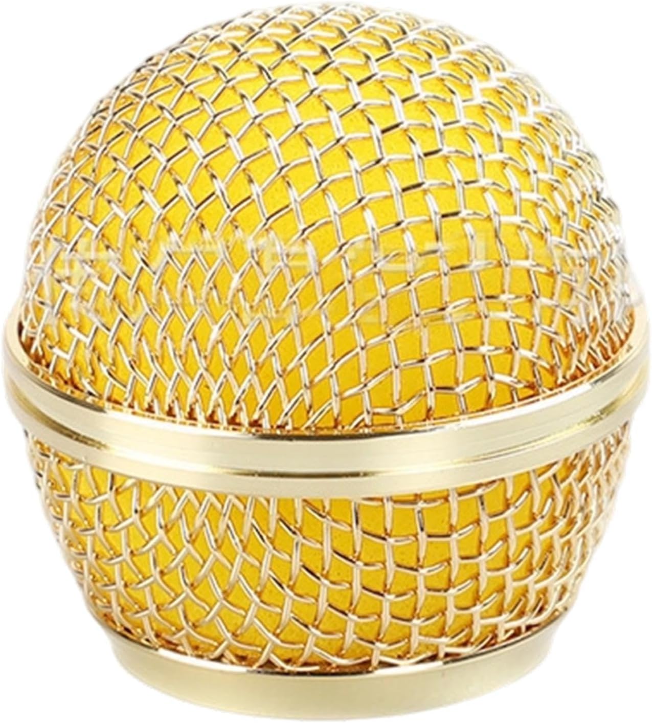 Mesh Grill Head Mic Grille Windscreen Compact Parts Adults Tool Convenient Metal Replacement, Gold