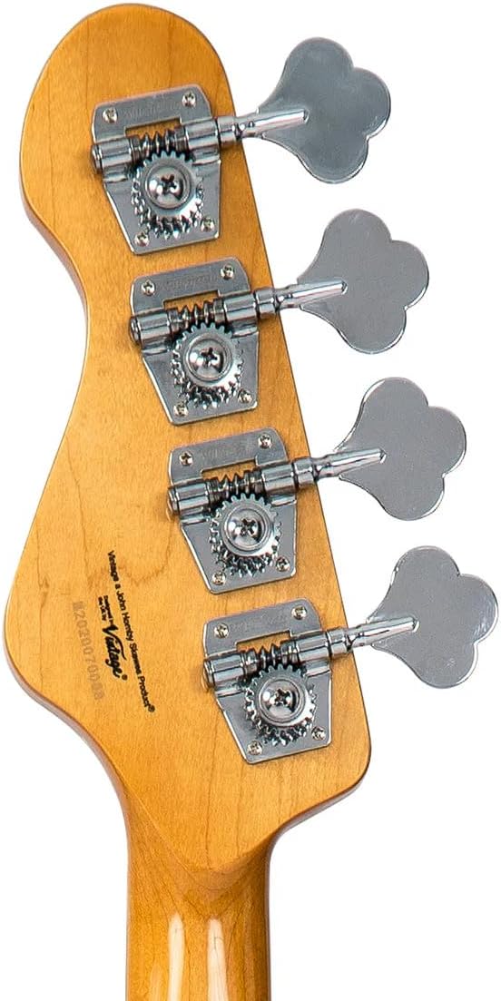 VINTAGE V4 BASS GUITAR - ROCKER BLACK