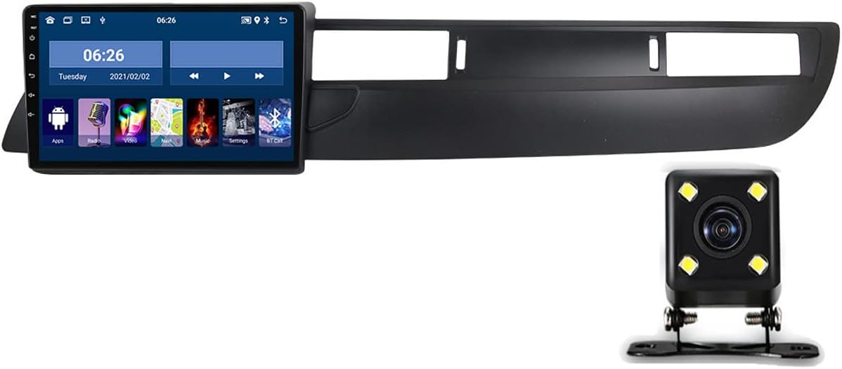 Double Din Car Stereo with Bluetooth, 9 Inch 1080P Touch Screen Car Stereo with Backup Camera, Carplay and Android Auto, for Citroen C5 2008-2017 Support USB/Navigation/SWC,1g+16g