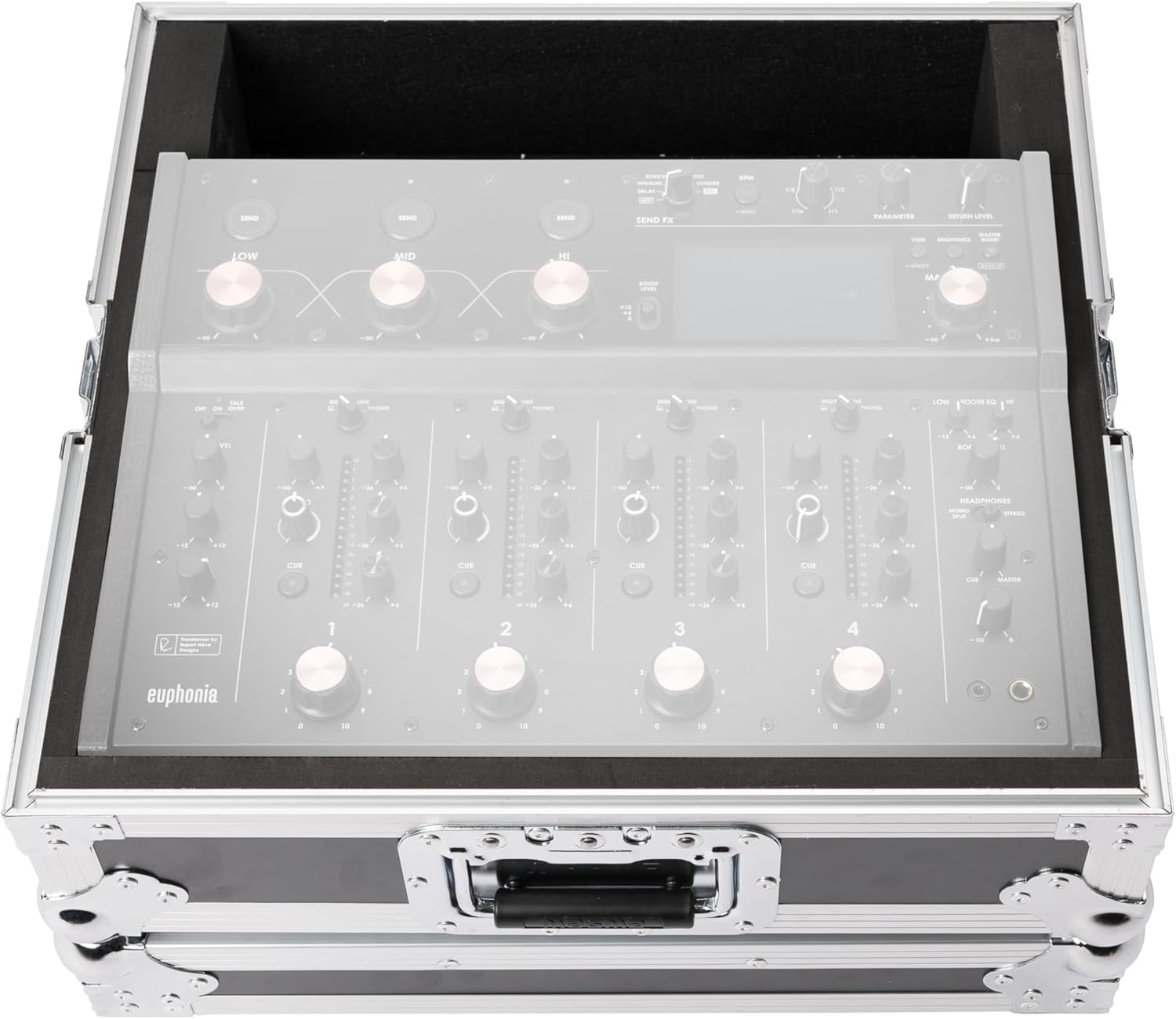 Magma Mixer Case Euphonia, Silver Chrome, 19.7″ x 18.9″ x 8.3″, Mixer Case