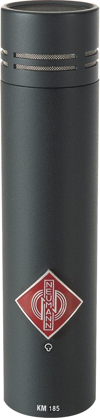 Neumann KM 185 Hypercardioid Microphone, 20Hz - 20kHz Frequency Response, 50 Ohms Output Impedance, Black