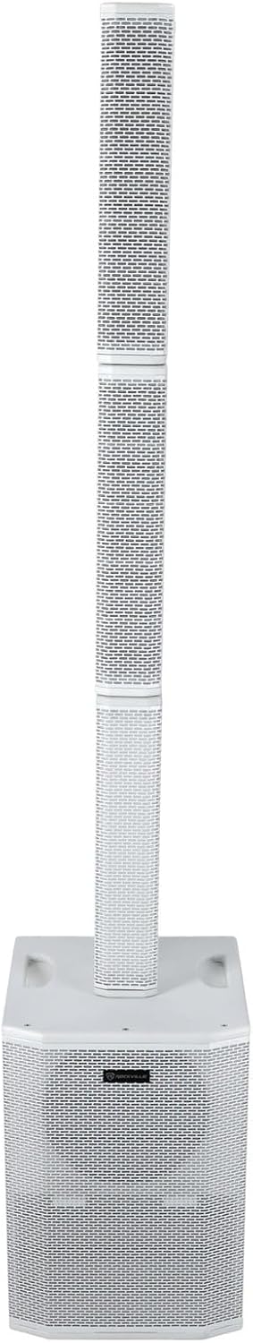 Rockville Bundle: (2) Titan Array System White Pro Powered Column Array Speakers with Dual 10