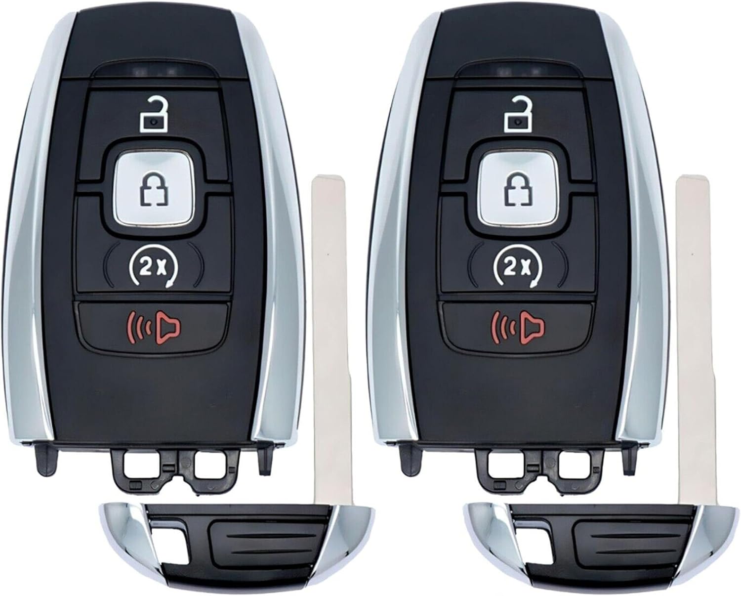 2X New Replacement Proximity Key Fob Remote Compatible with & Fit for Lincoln Vehicles - MPN M3N-A2C94078000-01
