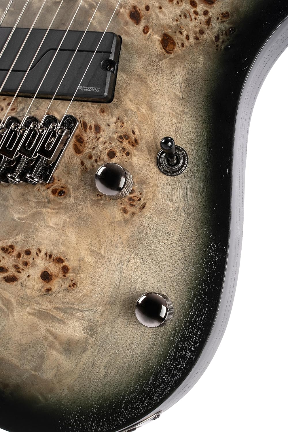 Cort KX Series 507 Multi-Scale 7-String Electric Guitar, Star Dust Black Finish