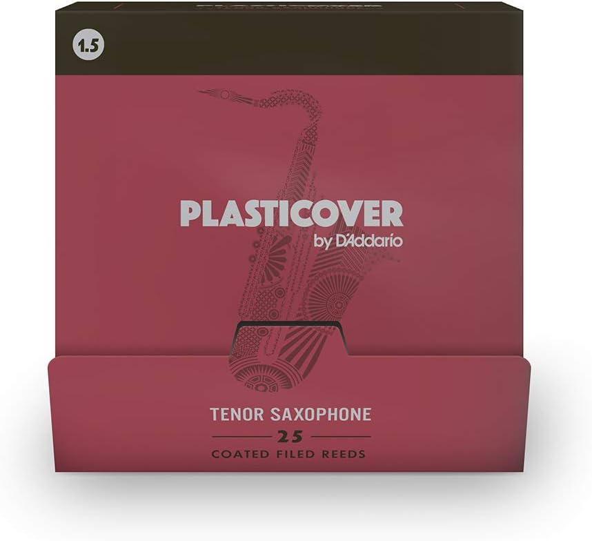 D'Addario Woodwinds - Rico Plasticover Tenor Saxophone Reeds - Tenor Sax Reeds, Strength 1.5, 25-pack