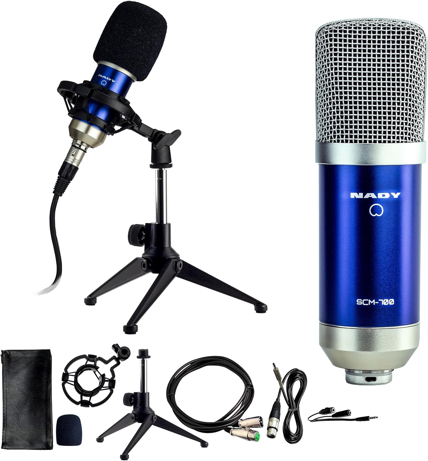 Nady SCM-700 Large Diaphragm Studio Condenser Microphone, Cardioid