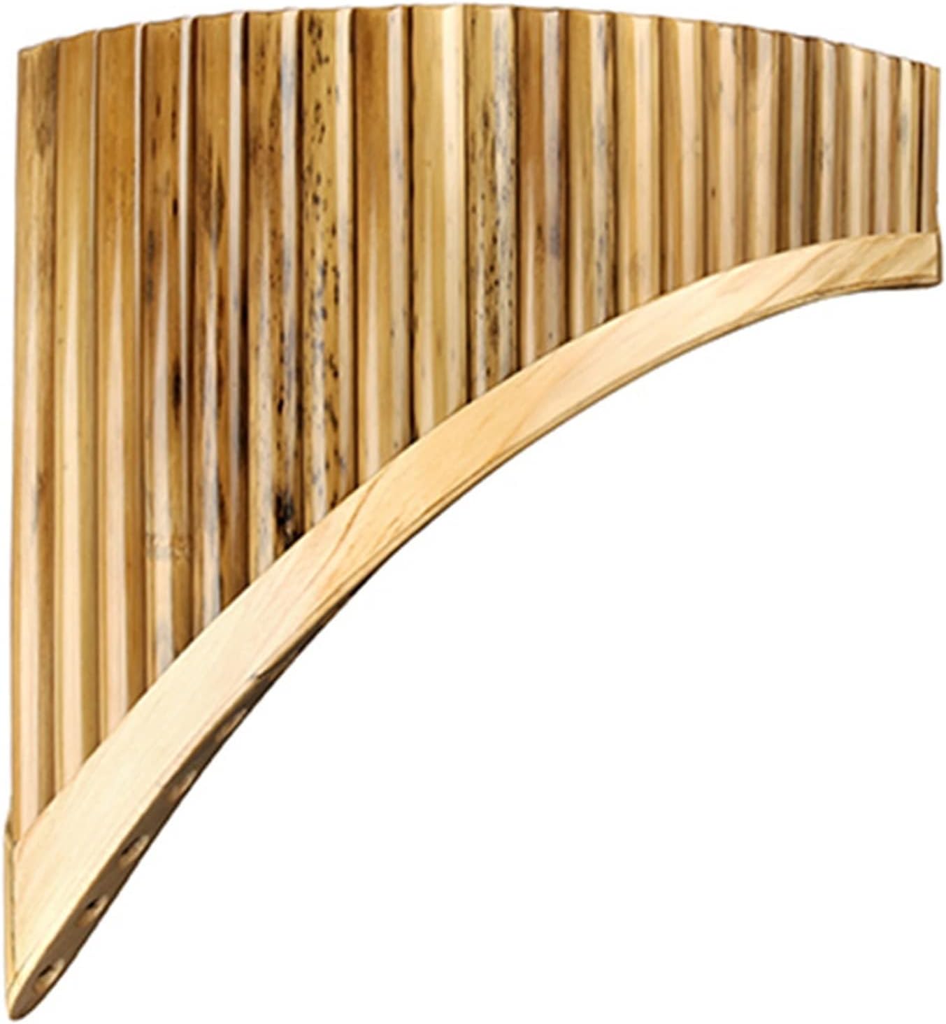 22 Pipes Pan Flute C Key Spotted Bamboo Musical Instruments Woodwind Instrument Handmade Pan Pipes (Color : Right Hand)