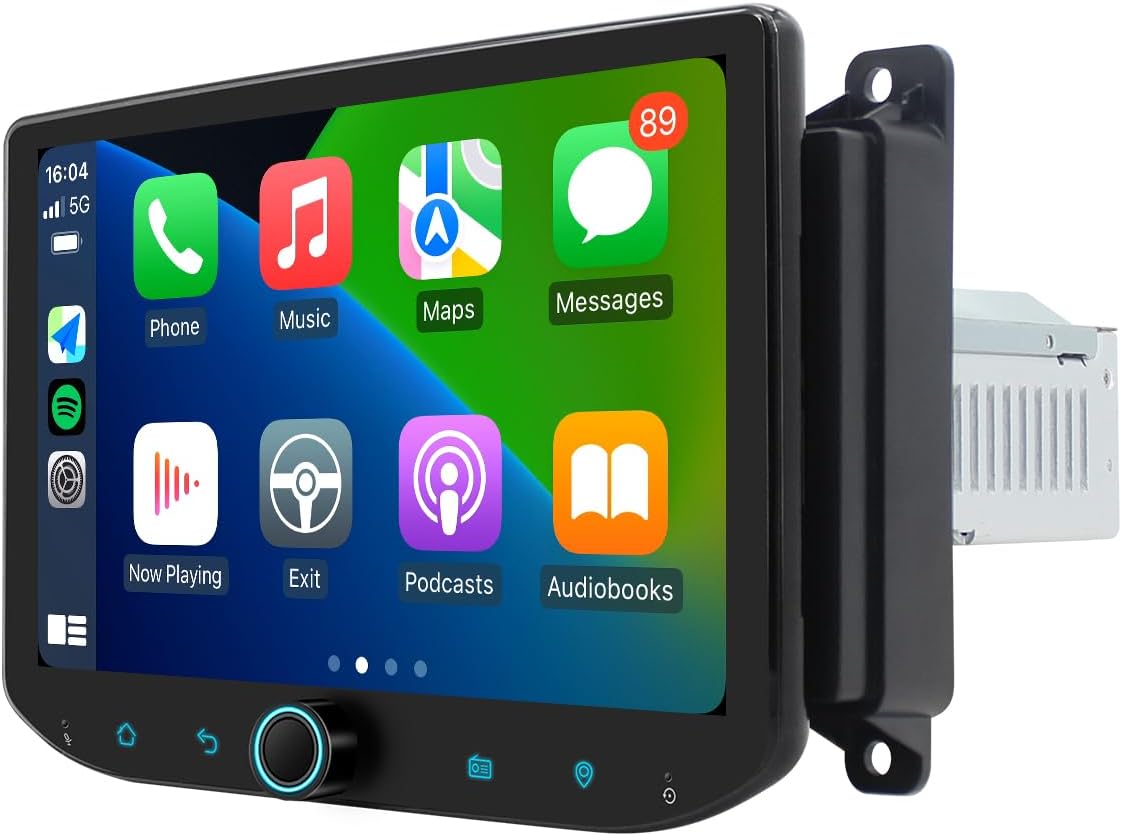 Joying Car Radio for Jeep Grand Cherokee/Dodge Durango 2011-2013, 8 Inch IPS Touch Screen 4+64GB Car Stereo 1280 x 800 with Wireless CarPlay & Android Auto, Mirror Link, Volume Knob(JY-GC601T4)