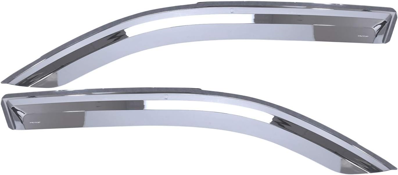 Putco Element Chrome Window Deflectors Fits Dodge Ram Truck 1500 2019-2026 - Set of 2 - in Channel Install