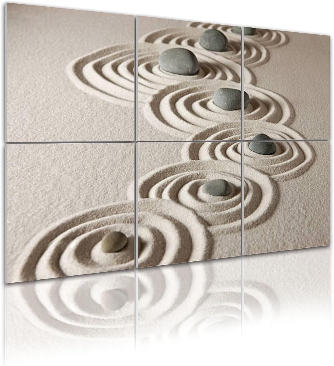 6 Pack Art Acoustic Panels Zen stones Sound Absorbing Panel 48