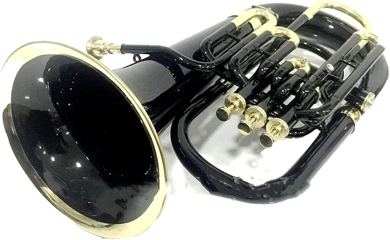 Bb Euphonium 4 Valve Black Musical Instrument Gift
