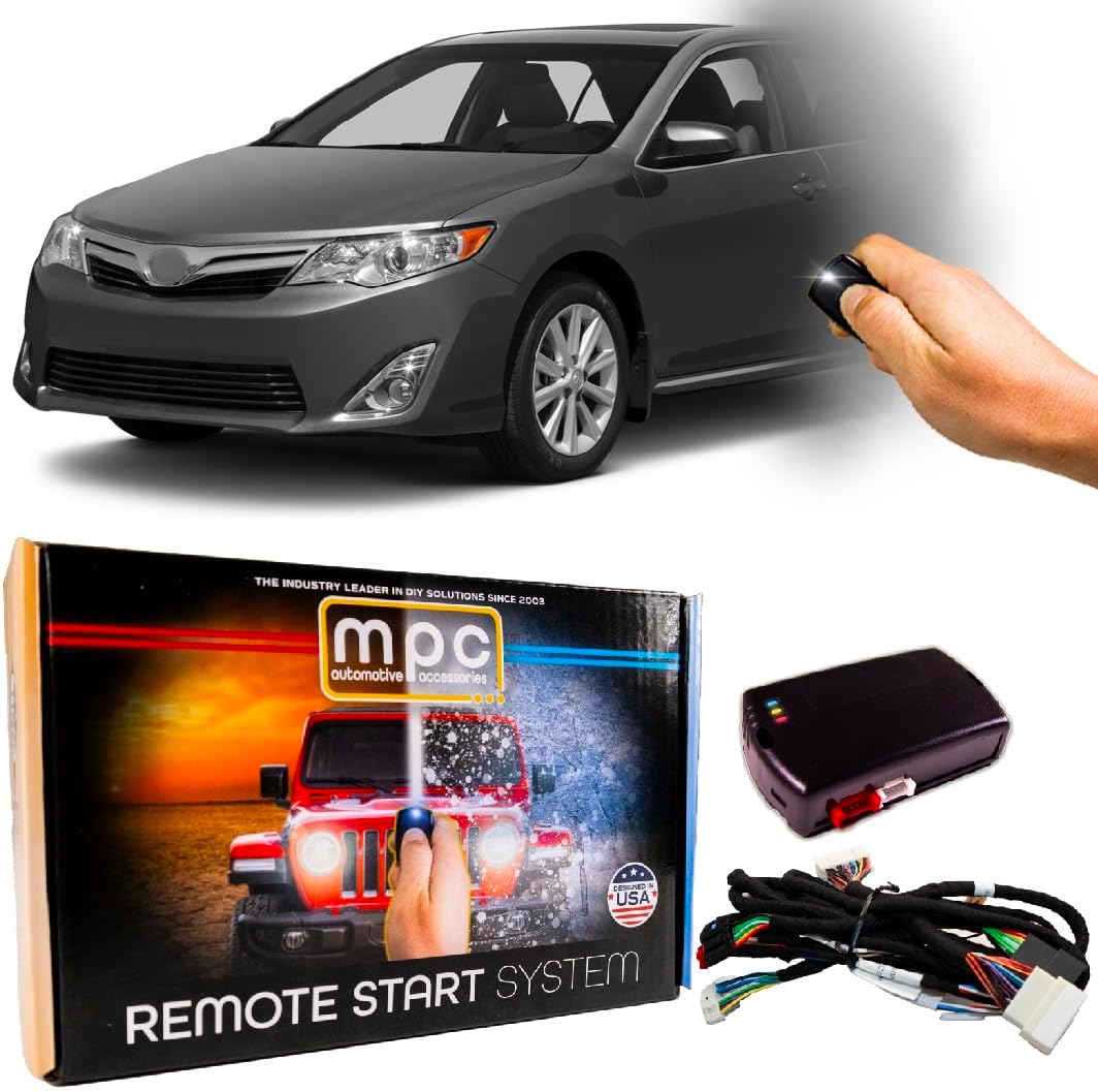 MPC Remote Start Kit Compatible with Toyota Camry 2012-2017 || Plug and Play || Push Lock 3X to Start || Push to Start Only || USA Tech Support