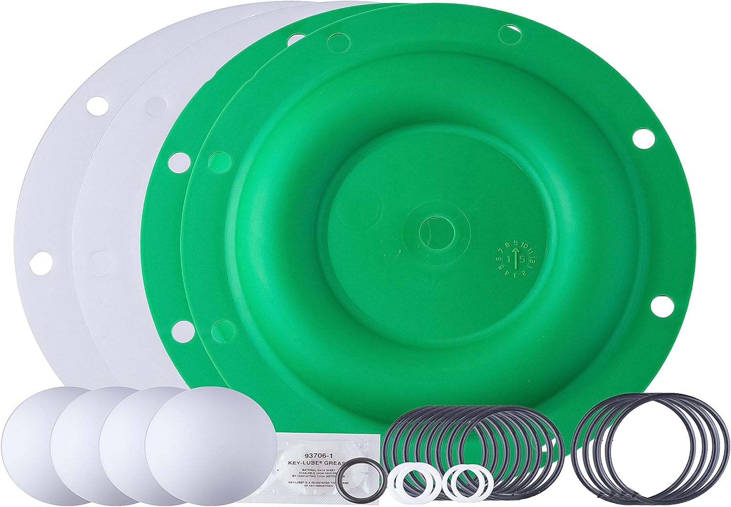 ARO 637161-44-C Fluid Section Service Kit with PTFE Balls & Diaphragms