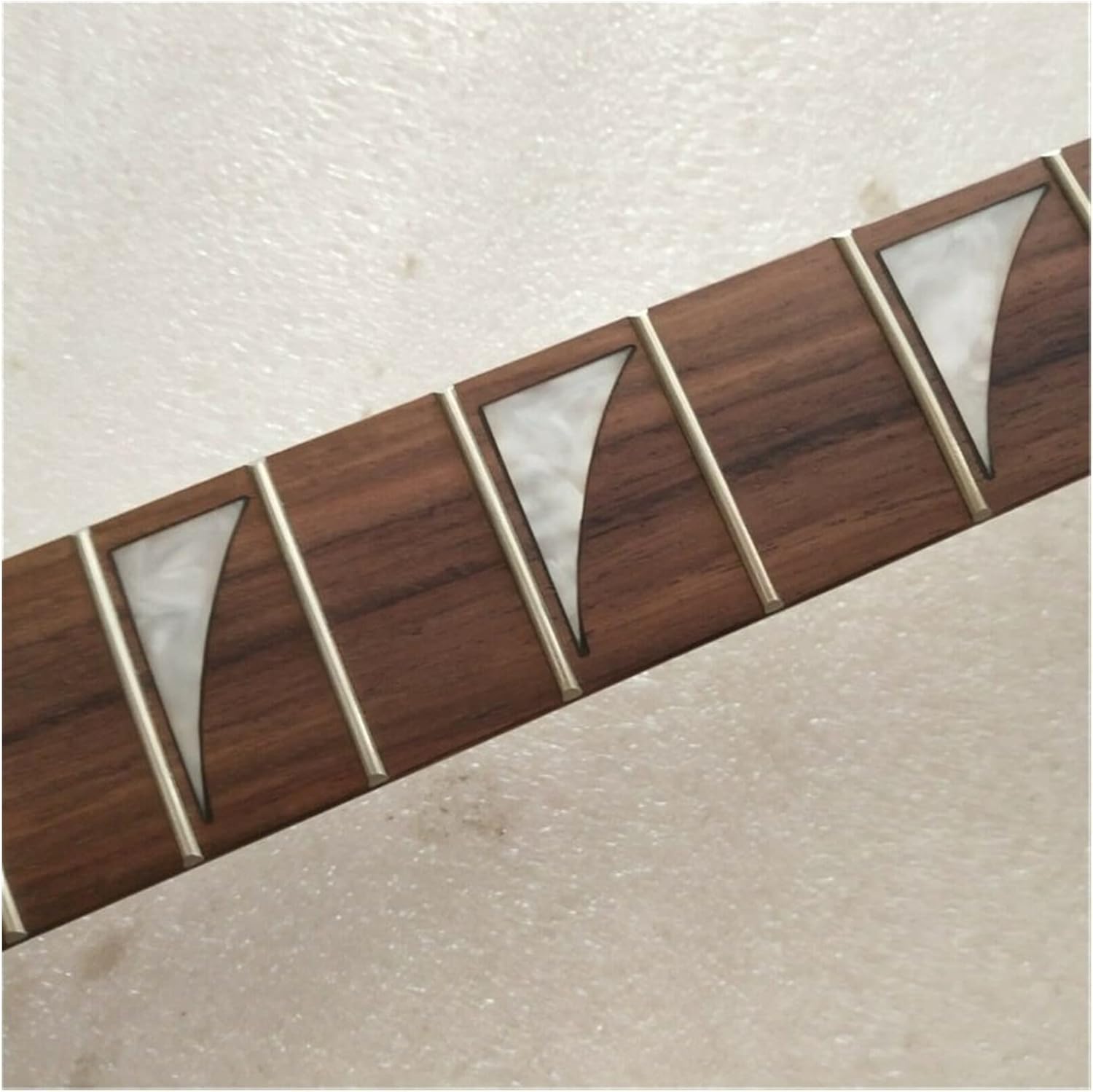 Maple 24 Frets Electric Guitar Neck Part Rosewood Fingerboard Locking Nut Guitar Neck Replacement Unfinished Guitar Neck