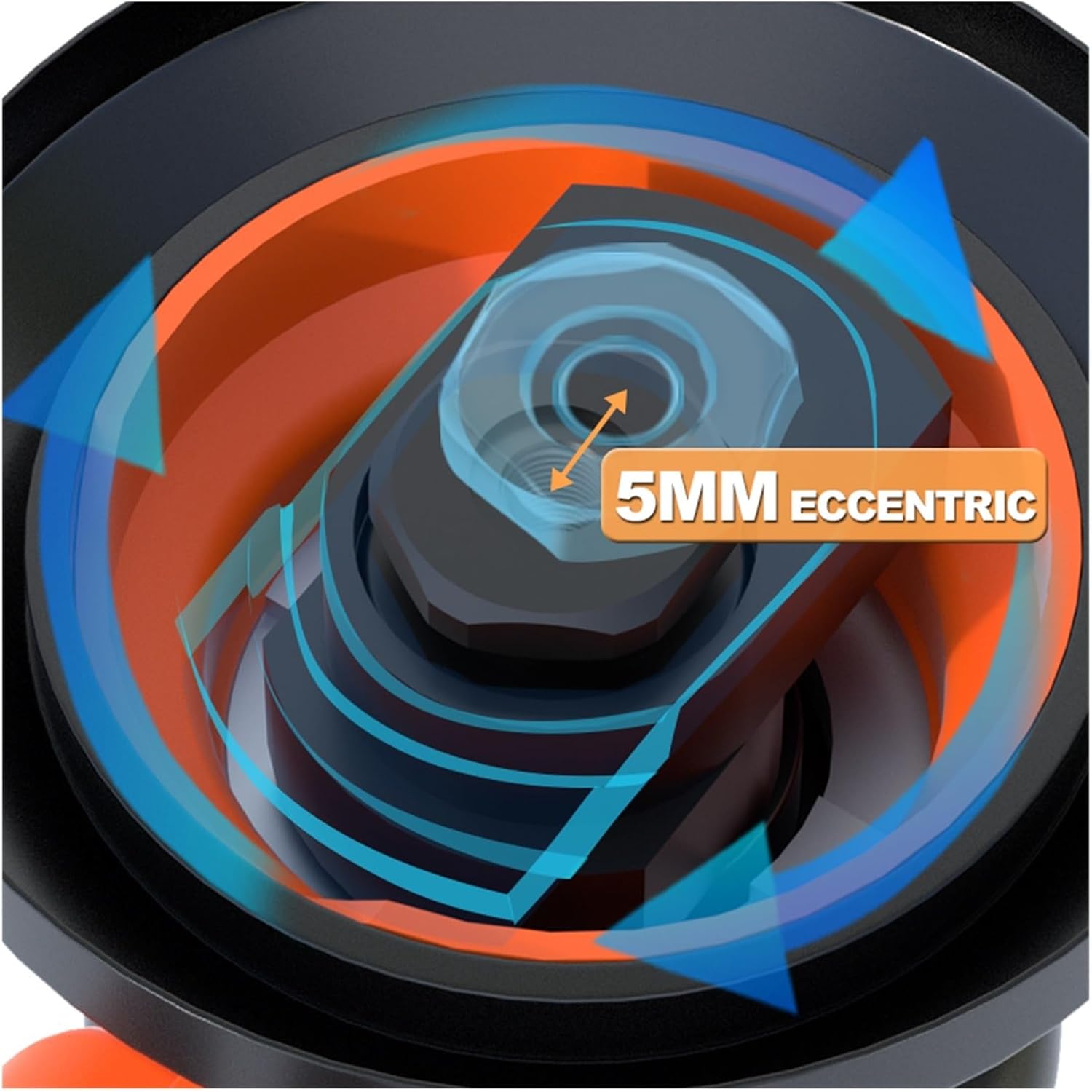 Polishing/Grinding Machine,5MM Eccentric,125/150MM Orbital Grinder/Sander,Sandpaper Polishing Wheels Kit for Woodworking(6In Grinder)