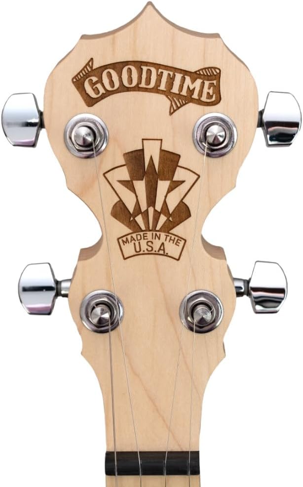 Deering Goodtime LEFT HANDED 5-String Maple Openback Banjo DECO Bronze Hardware with Gig Bag, Tuner, Mute, Picks Instrument Alley Open Back Combo