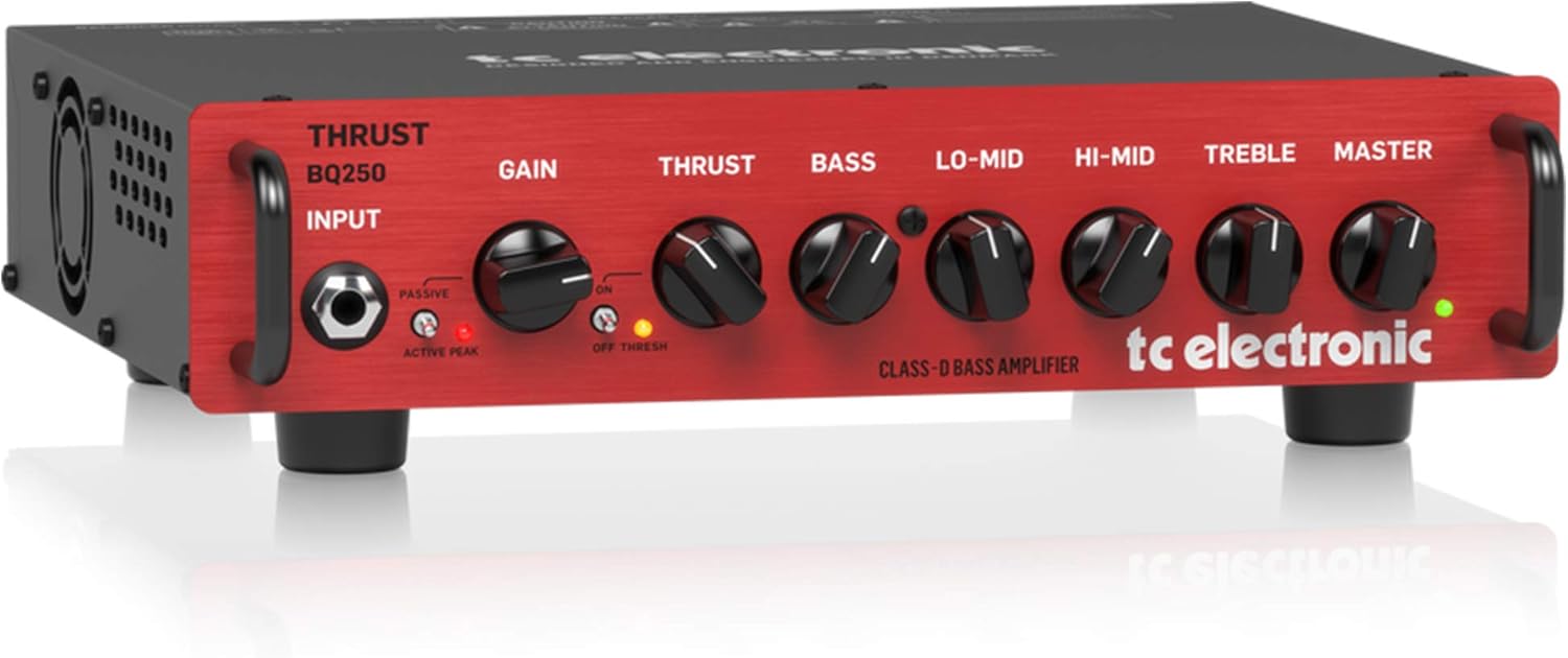 TC Electronic THRUST BQ250 250 Watt Portable Bass Head with Mosfet Preamp and Thrust Compressor
