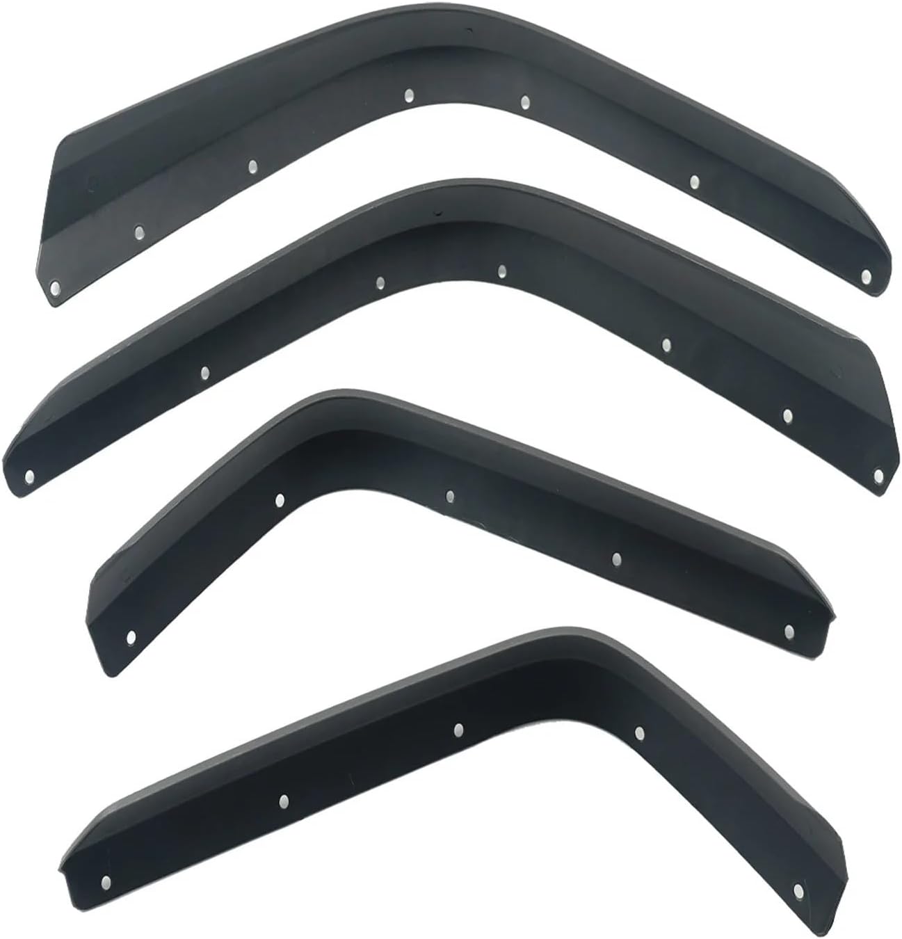 Car Fender Flares Extensions Front Rear Set Compatible For Jeep Wrangler Gladiator JT 2018-2023 Wheel Arch Flaps Mudguard Splash Eyebrow(High Fender Version)