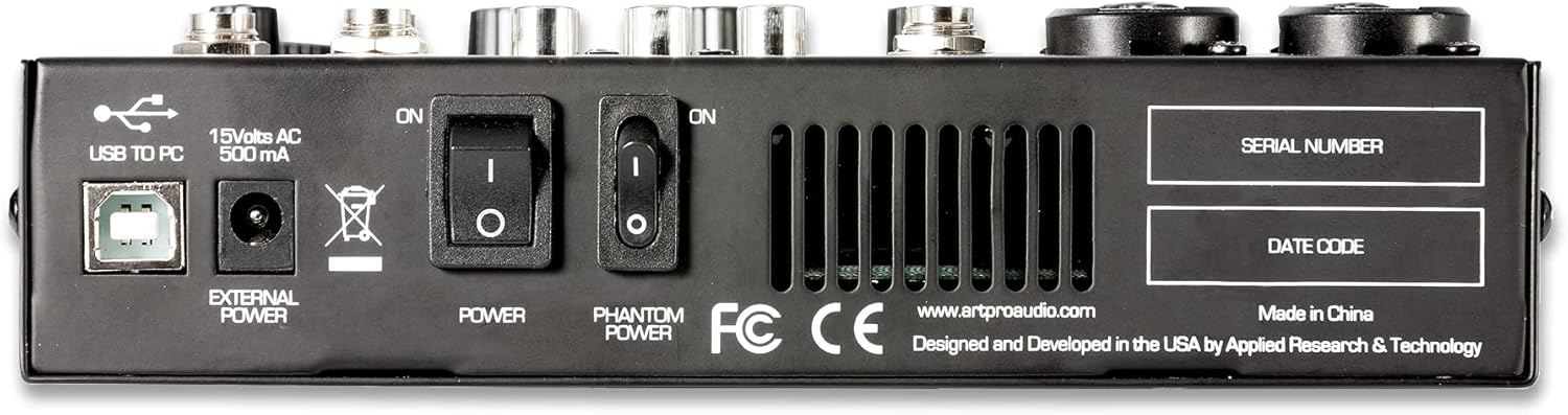 ART USBMix6 Six Channel Mixer/USB Audio Interface