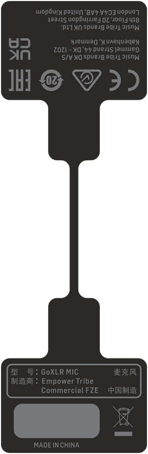 TC-Helicon GoXLR MIC Dynamic Broadcast Microphone with Integrated Pop Filter, Black