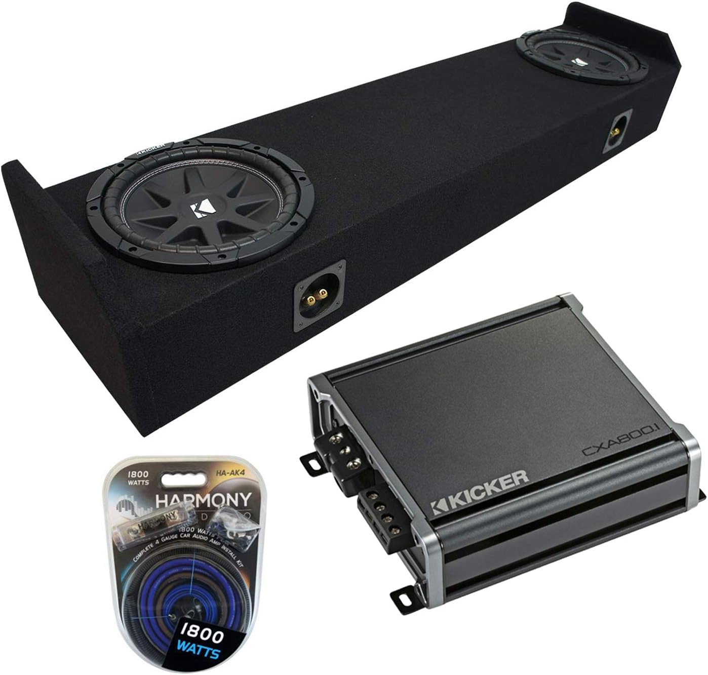 Harmony Audio HA-AK4 Compatible with Honda Ridgeline 2006-14 Truck Car Stereo Complete 4 Gauge 1800W Amp Install Kit, 43C104-N 10