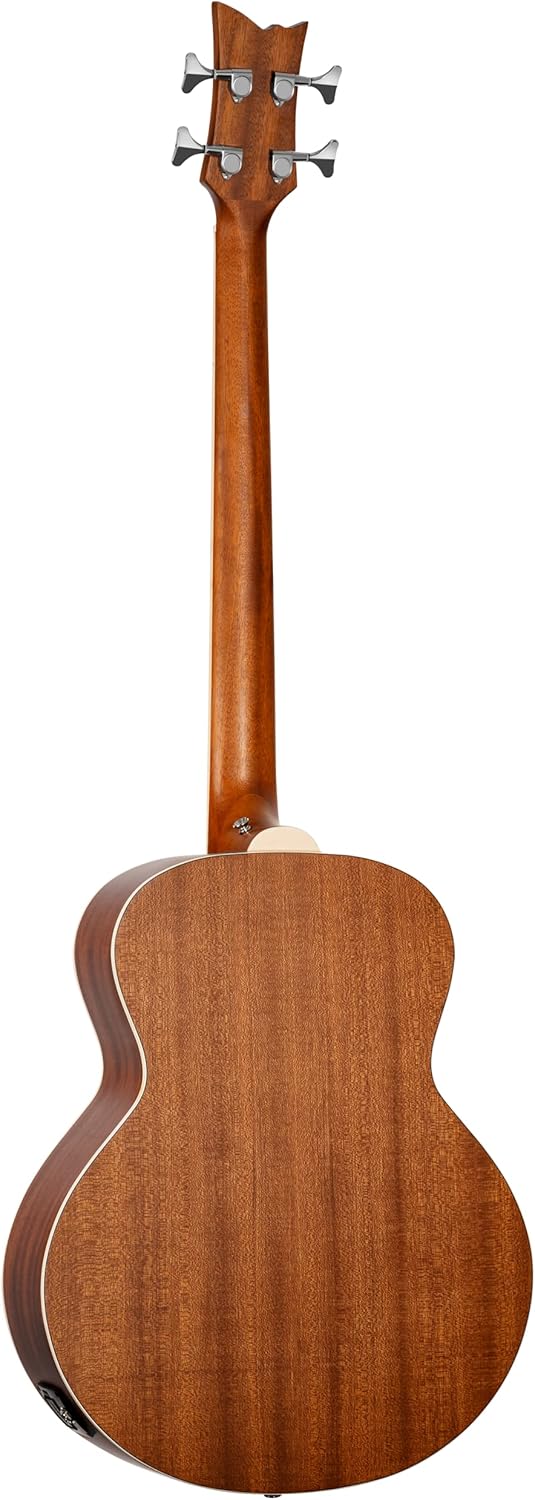 Ortega Guitars Deep Series 4 String Acoustic Bass Guitar, Right-handed, Natural, (D7E-4)