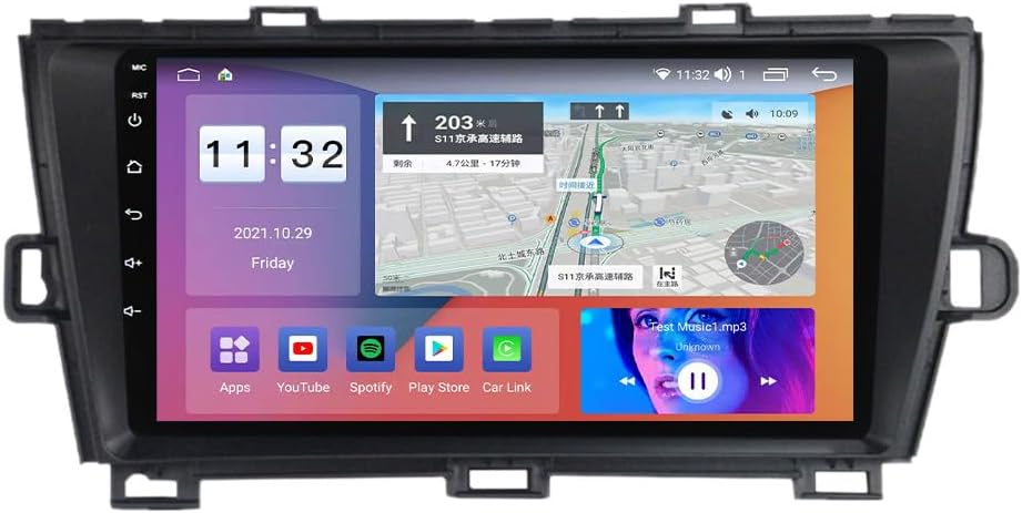 Car Stereo Radio for Toyota Prius 2009-2015 2G RAM+32G ROM…
