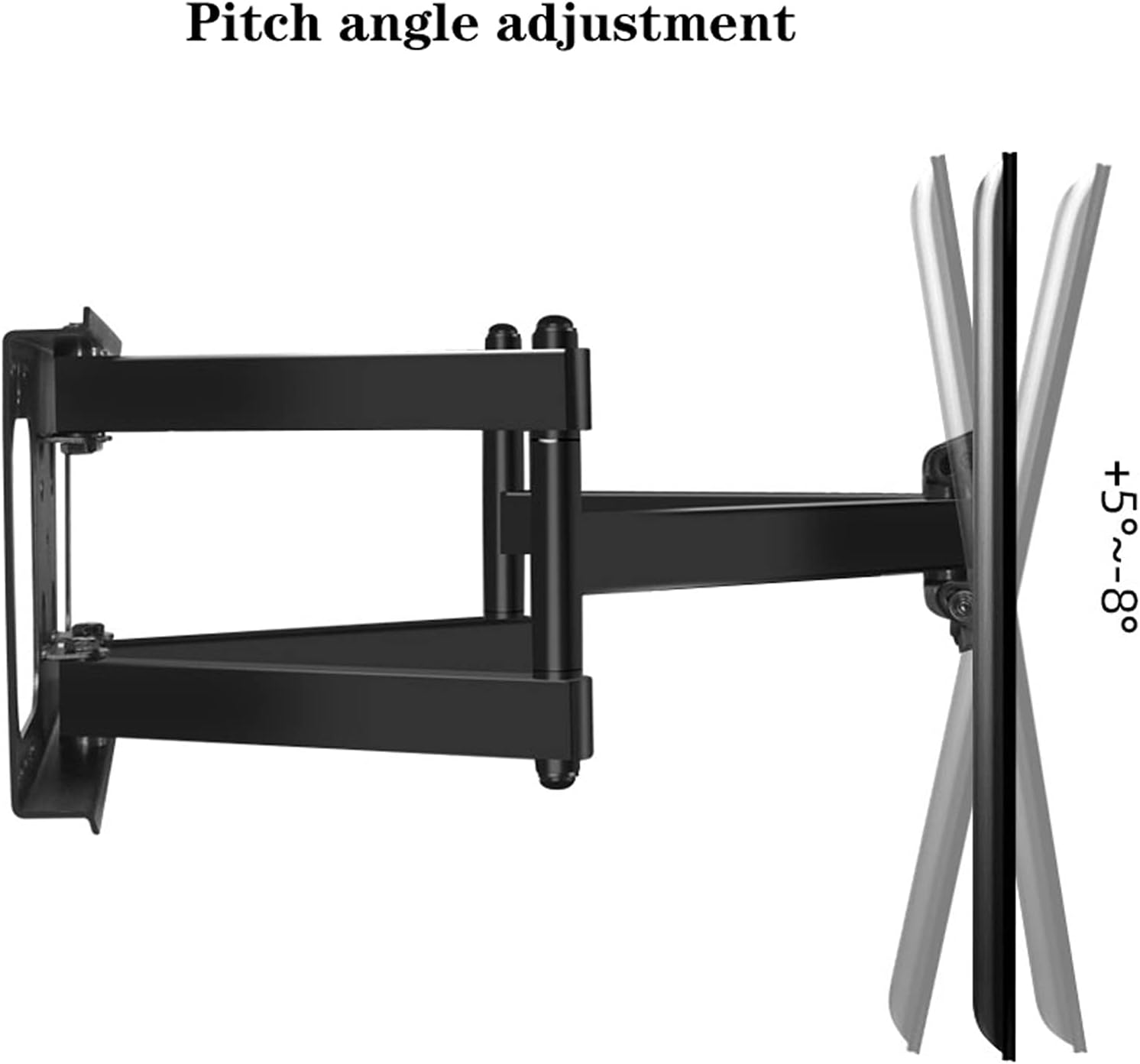 TV Stand Base Full Motion TV Wall Mount Bracket Universal Articulating Arms Swivels Tilts Extension Rotation TV Mount for Most 50