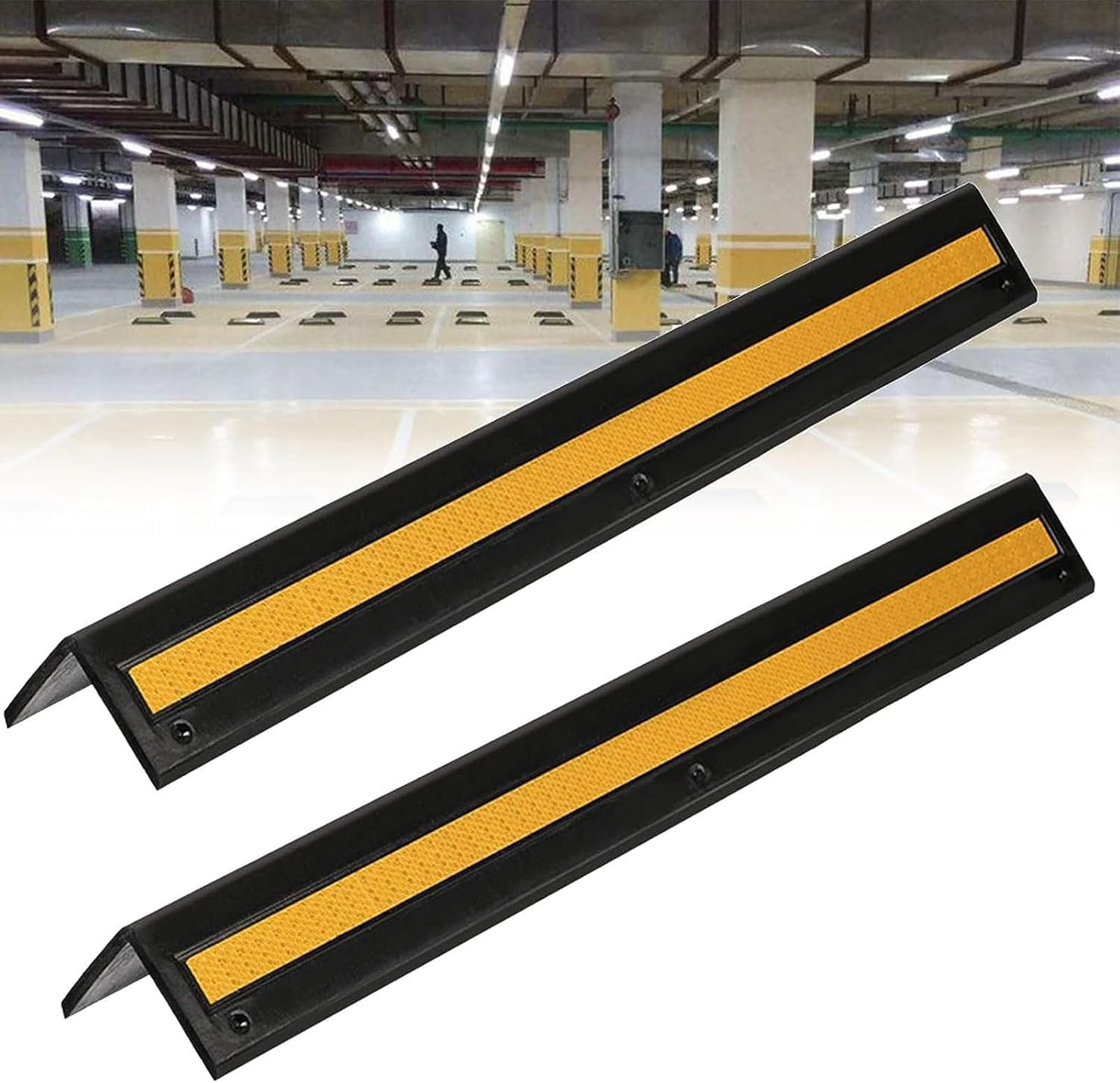 Reflective Corner Guard ，Wall Corner Protector for Car Edge and Door Damage Prevention, Ideal for Parking Lots and Warehouse Pillars