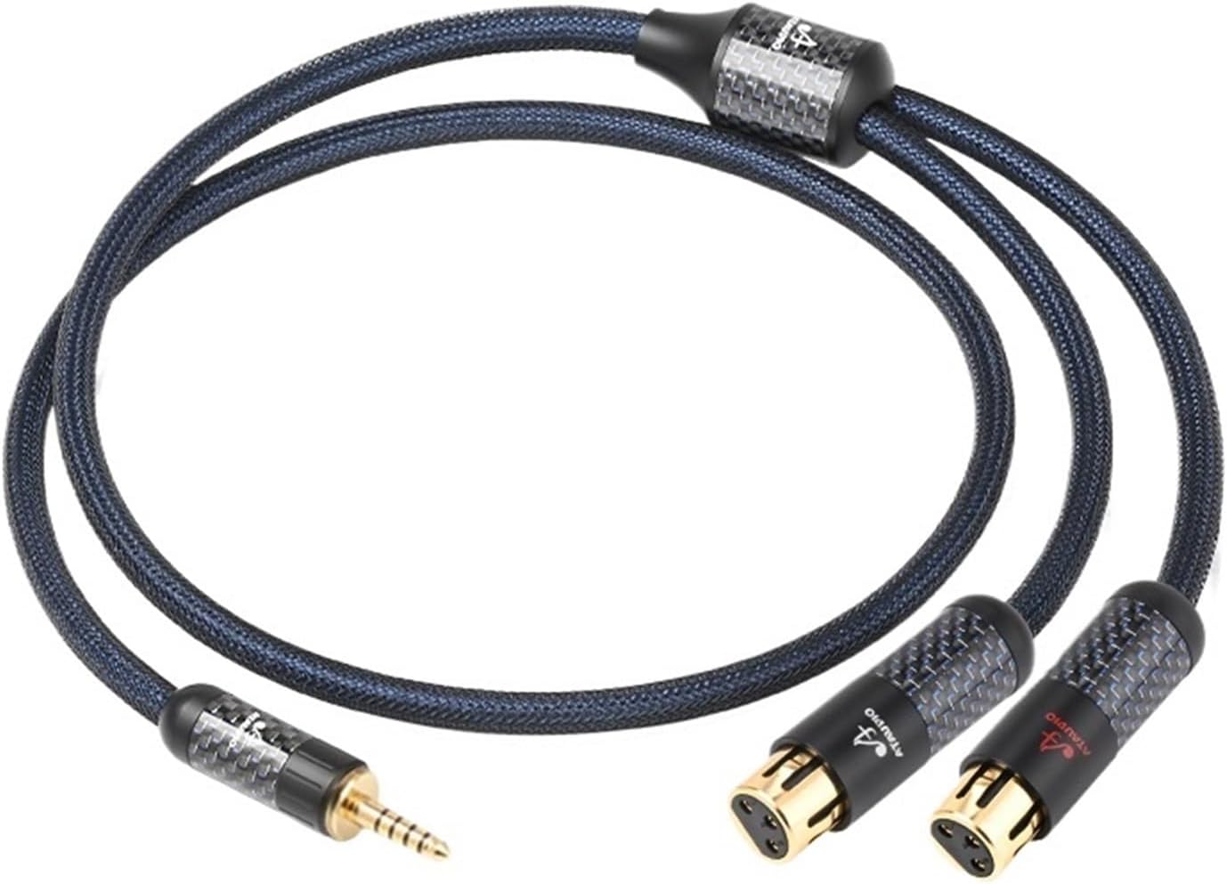 HiFi 4.4 to 2XLR Cable Pure Silver Balanced 4.4mm Jack to Dual XLR Male/Female Audio Cable for Amplifier Speaker DAC(4.4 to 2XLR Female,2m)