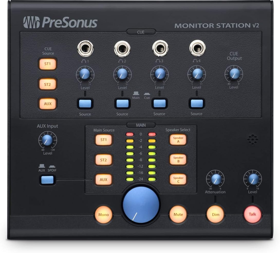 PreSonus Monitor Station V2 Desktop Studio Control Center (MONITO STAT V2)