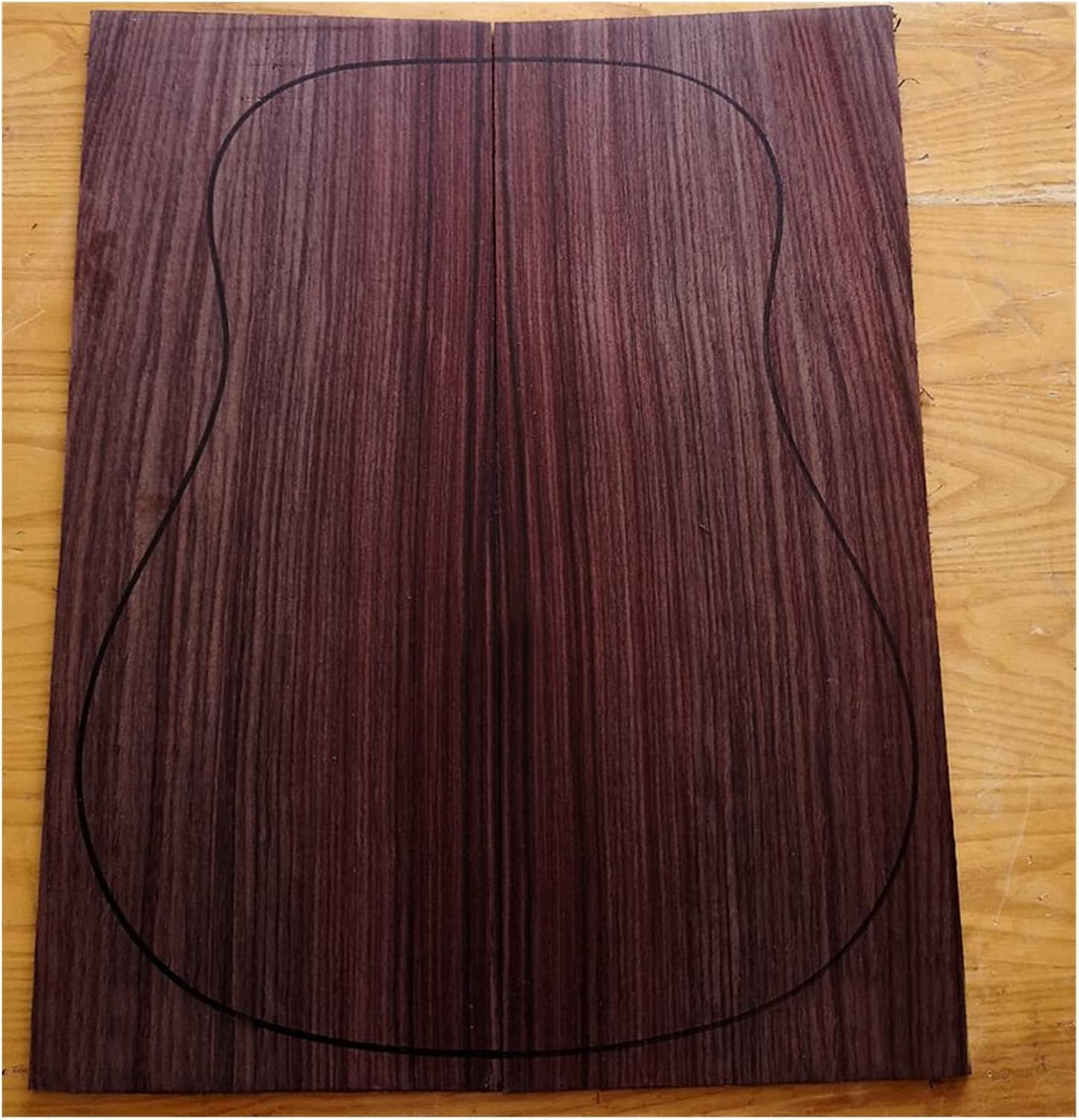 India Rose Wood Back Panel Wool Guitar Production Material Accessories DIY Guitar Kit (Color : 22)