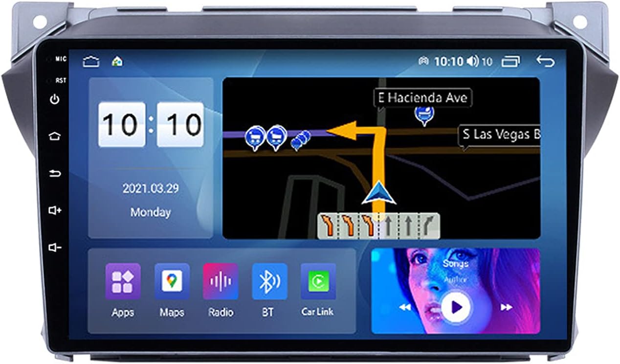 Android Car Radio Bluetooth Hands-Free 2 Din Car Stereo Radio Receiver for Suzuki Alto 2009-2015 Built-in Microphone WiFi Bluetooth 4.0 Support SWC Mirrorlink Carplay