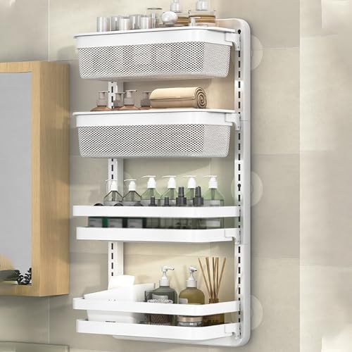 Over The Toilet Shelf Organizer, Bathroom Toilet Shelf Decor, Bathroom Storage Organizer for Over Toilet Storage, Bathroom Shelf Over Toilet Wall Mount (Size : B)