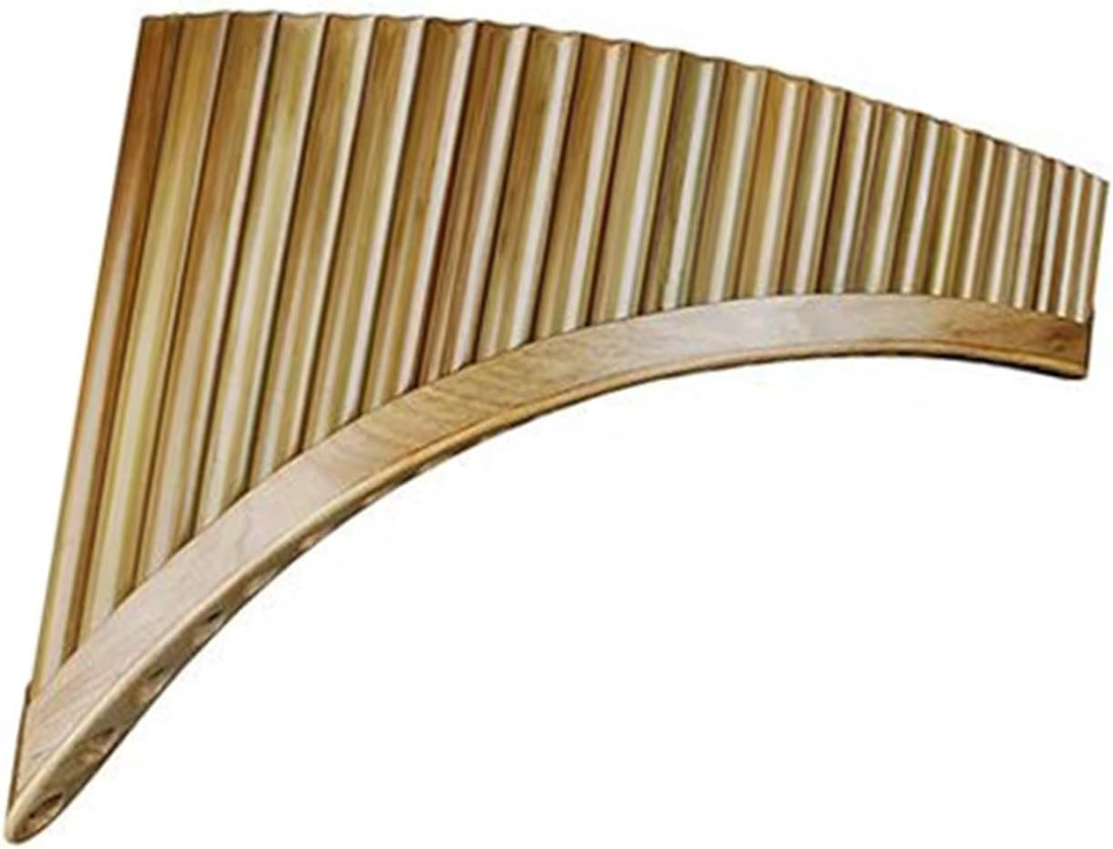 25 Pipe C Key Pan Flute Professional Traditional Bamboo Pan Flute 25 Pipes G Key Woodwind Instrument(Right SMALL G)