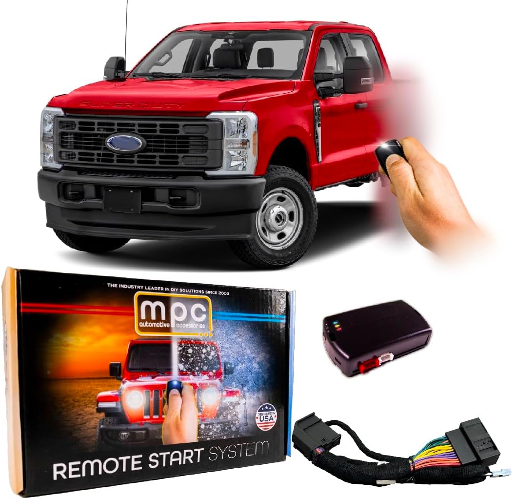 MPC Remote Start Kit Compatible with Ford F-250/350/450/550 (2023-2024) || Plug and Play || Lock-Unlock-Lock to Start || No Horn Honk || USA Tech Support