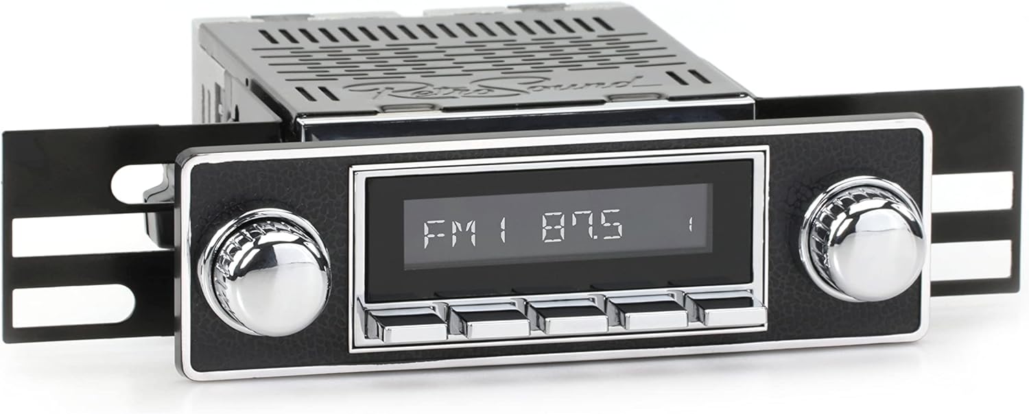 RetroSound Classic Car Stereo Compatible with 1969-74 Alfa Romeo Berlina (HC-M2-503-06-76AR1) Includes Bluetooth, USB, AM/FM