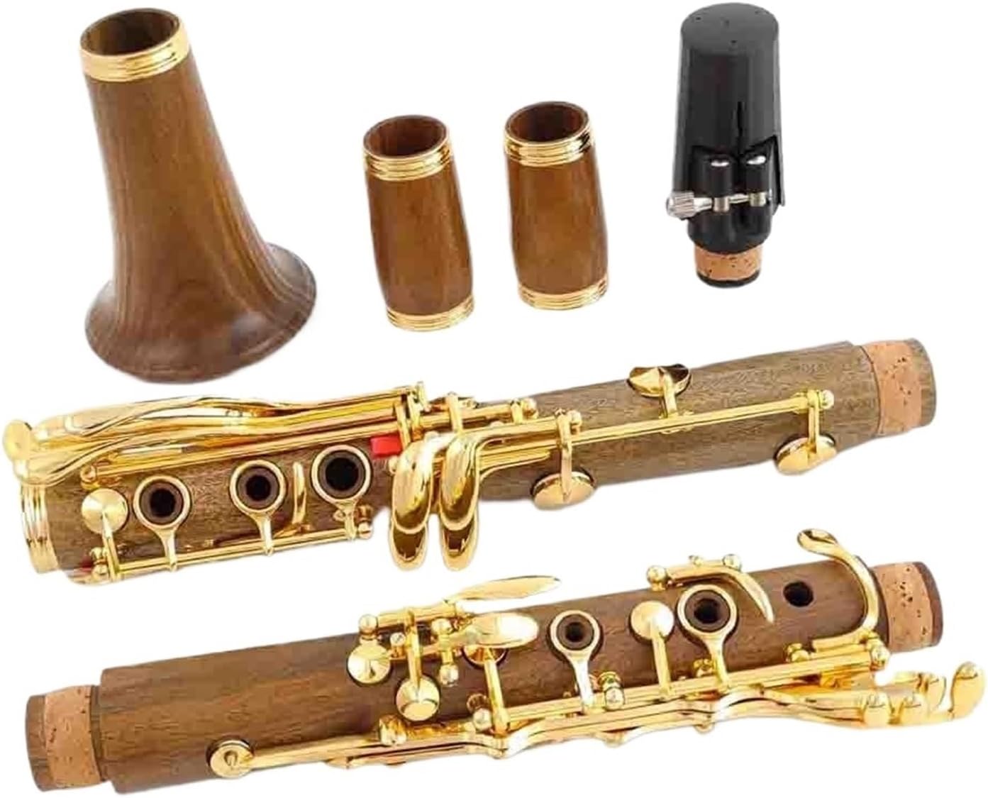 Professional Clarinet Bb Gold Plated 18 Key Woodwind Instrument For Adults Clarinet Instrument(2)