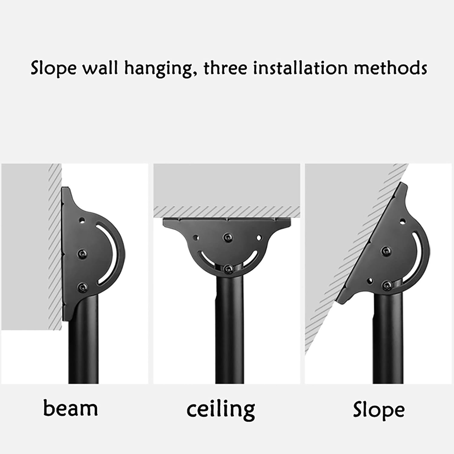 TV Stand,tv Wall Mount TV Ceiling Mount Bracket, Adjustable Height Full Motion 360 Deg Rotation Tilt Swivel, Fits 37-80inch TVs, with Loading 110 Lbs