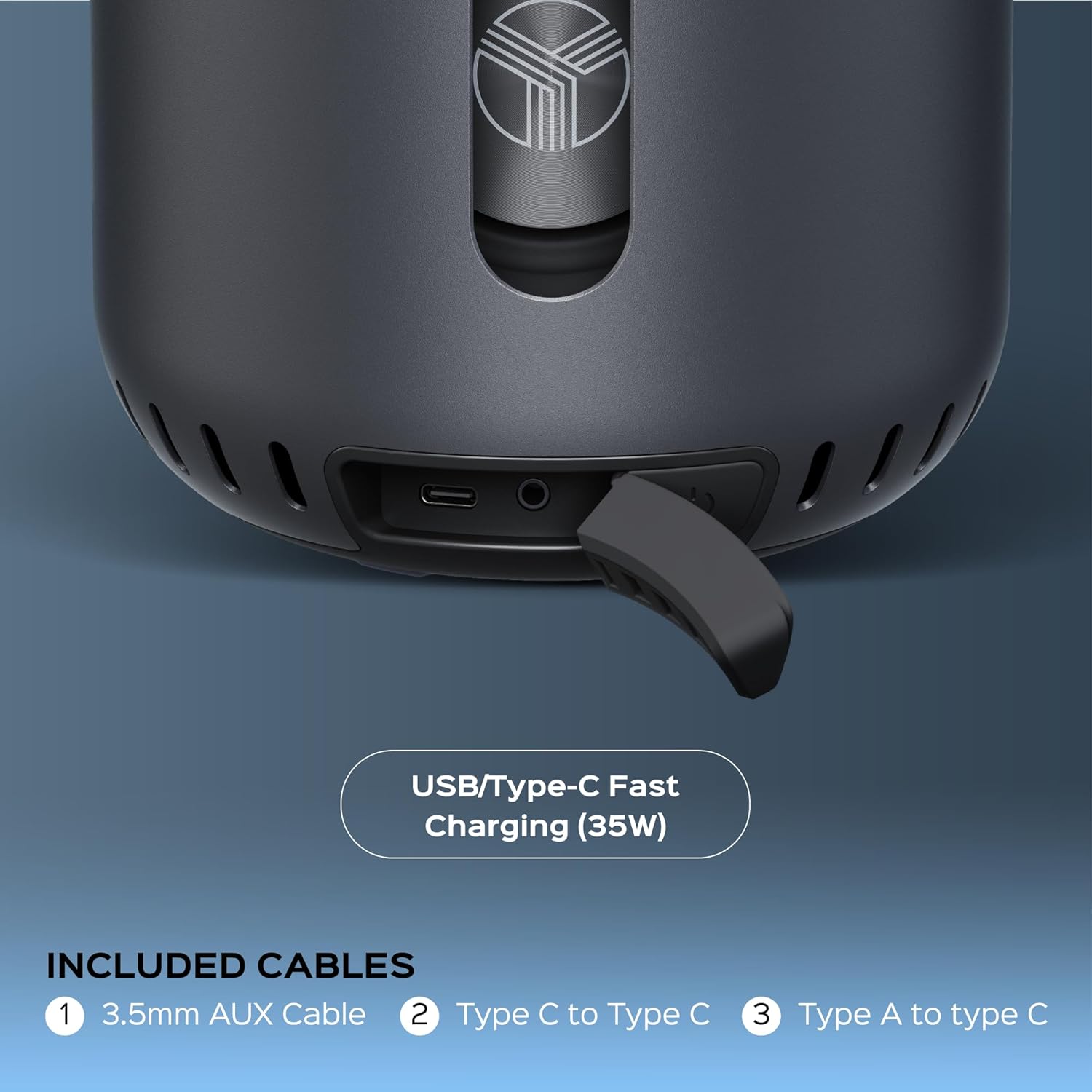 TREBLAB HD-360 Pro - Ultra High-Tech Bluetooth Speaker with 360° Surround Sound, 90W High-Powered 5-Driver System w/Subwoofer & 8 Bass Radiators, Portable Wireless Speaker for Home, Party, Outdoor